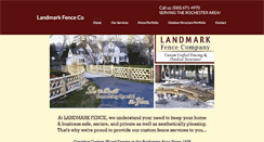 Desktop Screenshot of landmarkfence.net
